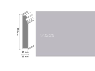 Плинтус Dollken Cubu Flex life Hamburg Style 100 W199 Серебряный фото 1 | FLOORDEALER